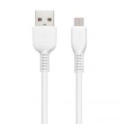 Кабель USB 2.0 Am=>micro B - 1.0 м, белый, Hoco X13 Easy charged
