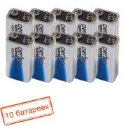 Батарейка 9V Perfeo 6LR61 Super Alkaline, щелочная, 10 шт, коробка