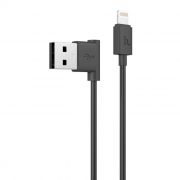 Кабель USB 2.0 Am=>Apple 8 pin Lightning, 1.2 м, угловой, черный, Hoco UPL11