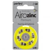 Батарейка Perfeo ZA10/6BL Airozinc Premium для слуховых аппаратов, 6 шт, блистер
