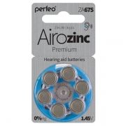 Батарейка Perfeo ZA675/6BL Airozinc Premium для слуховых аппаратов, 6 шт, блистер