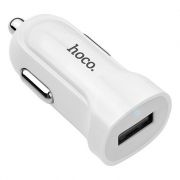 Зарядное автомобильное устройство Hoco Z2 1.5A USB, белое