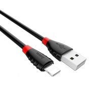 Кабель USB 2.0 Am=>Apple 8 pin Lightning, 1.2 м, черный, Hoco X27 Excellent charge