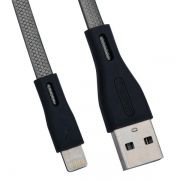 Кабель USB 2.0 Am=>Apple 8 pin Lightning, плоский, 1 м, черный, REMAX RC-090i (0L-00036770)