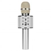 Bluetooth караоке микрофон Hoco BK3 Cool Sound, серебристый