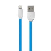 Кабель USB 2.0 Am=>Apple 8 pin Lightning, 1 м, плоский, синий, LDNIO XS-07 (LD_B4533)