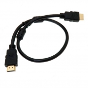 Кабель HDMI 19M-19M V1.4, 0.75 м, черный, позол. разъемы, Premier (5-813)