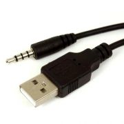 Кабель USB 2.0 Am - 3.5 4pin plug, 1.8 м, черный, Premier (5-921)