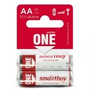 Батарейка AA SmartBuy ONE LR6/2SB Eco Alkaline, 2 шт, Shrink Card (SOBA-2A02SB-Eco)