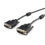 Кабель DVI-D Single link, 3 м, экран, 2 фильтра, черный, Cablexpert (CC-DVIL-BK-10)
