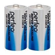 Батарейка C Perfeo Super Alkaline LR14/2SH, щелочная, 2 шт, термопленка