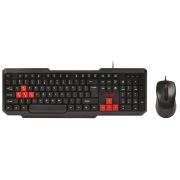 Игровой комплект SmartBuy ONE SBC-230346-KR, клавиатура+мышь, черно-красный, USB