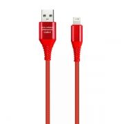 Кабель USB 2.0 Am=>Apple 8 pin Lightning, 1 м, красный, коробка, Smartbuy (iK-512ERGbox red)