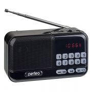 Мини аудио система Perfeo ASPEN i20, MP3, FM, черный (PF_B4059)