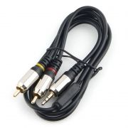   3.5 stereo plug -> 2 RCA plug, 1 , , , Cablexpert (CCAB-02-35M2RM-1MB)