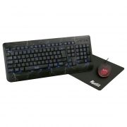 Игровой комплект Smartbuy Rush Thunderstorm, клавиатура+мышь+коврик, черный, USB (SBC-715714G-K)