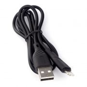 Кабель USB 2.0 Am=>Apple 8 pin Lightning, 1 м, черный, коробка, Cablexpert (CCB-USB-AMAPO1-1MB)