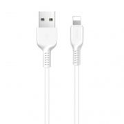Кабель USB 2.0 Am=>Apple 8 pin Lightning, 3.0 м, белый, Hoco X20 Snowy Spirit