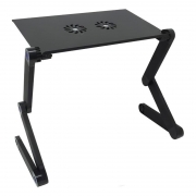 Раскладной портативный столик для ноутбука Orient FTNB-10, до 17, вентиляторы, черный (31065)