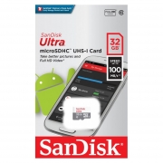   Micro SDHC 32Gb SanDisk Ultra Class 10 UHS-I, 100 / (SDSQUNR-032G-GN3MN)
