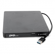 USB Внешний DVD-привод Gembird DVD-USB-03 пластик, черный, USB 3.0