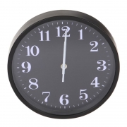 Настенные часы Perfeo PF-WC-002, круглые, диаметр 25 см, черный корпус / чёрный циферблат (PF_C3059)