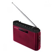 Радиоприемник Perfeo ТАЙГА УКВ/FM, MP3, AUX, аккумулятор, бордовый (PF_C4940)