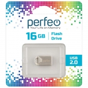 16Gb Perfeo M10 Metal Series USB 2.0 (PF-M10MS016)
