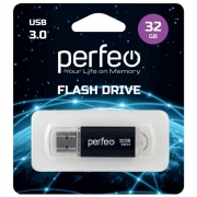 32Gb Perfeo C14 Metal Series Black USB 3.0 (PF-C14B032ES)