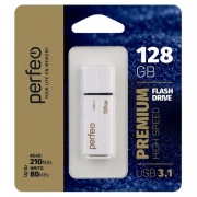 128Gb Perfeo C15 White High Speed USB 3.1 (PF-C15W0128HS)