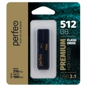 512Gb Perfeo C15 Black High Speed USB 3.1 (PF-C15B0512HS)