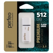 512Gb Perfeo C15 White High Speed USB 3.1 (PF-C15W0512HS)