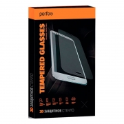 Защитное стекло для экрана iPhone X/XS/11 Pro Black, 3D HQ, анти-шпион, Perfeo (PF_B4122)
