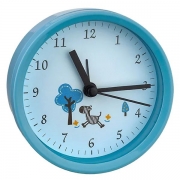 Часы будильник Perfeo Quartz PF-TC-011, круглые, диам. 9.5 см, синие (PF_C3140)
