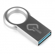 128Gb QUMO Ring, металл, USB 3.0 (QM128GUD3-Ring)