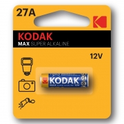 Батарейка A27 12V Kodak MAX A27-BP1 1 шт, блистер