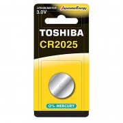 Батарейка CR2025 Toshiba, 1 шт, блистер