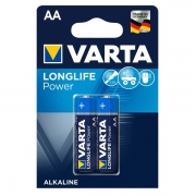 Батарейка AA VARTA LR6/2BL LONGLIFE Power, щелочная, 2 шт, в блистере (4906)