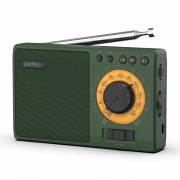 Радиоприемник Perfeo ЗАРЯ (i10GR), всеволновый, MP3, 1x18650, зелёный (PF_C3278)