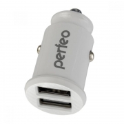 Зарядное автомобильное устройство Perfeo CAR 2x2.4A, 2xUSB, белое (PF_A4459)