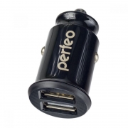 Зарядное автомобильное устройство Perfeo CAR 2x2.4A, 2xUSB, чёрное (PF_A4460)