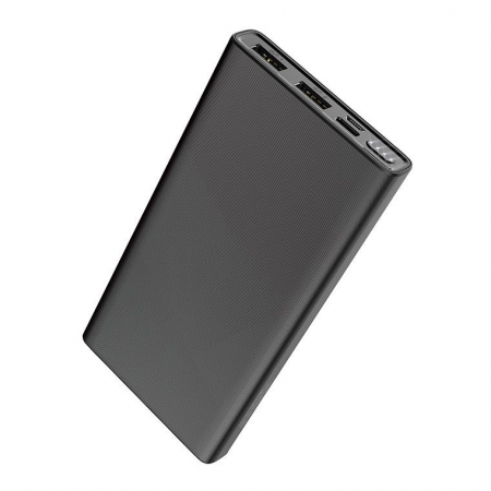 Зарядное устройство Hoco J55 Neoteric, 10000 мА/ч, 2A 2xUSB, черное