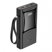 Зарядное устройство Hoco Q4 Unifier, 10000 мА/ч, PD3.0/QC3.0, USB+Type C, дисплей, чёрное
