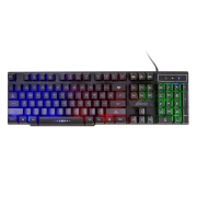 Клавиатура игровая Ritmix RKB-200, многоцветная подсветка, черная