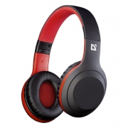 Гарнитура Bluetooth DEFENDER B560 FreeMotion, MP3, накладная, черно-красная (63560)