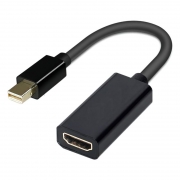 Адаптер mini DisplayPort/M - HDMI/19F, 0.2 м, черный, KS-iS KS-509