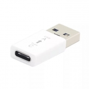 Адаптер USB 3.0 A(m) - Type C(f), белый, KS-is KS-379