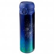 Термос для напитков с крышкой-поилкой и ситечком, 0,5 л., звездное небо, Perfeo (PF_C3714)