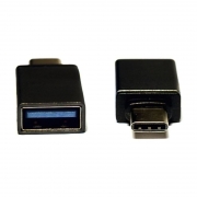 Адаптер OTG USB Type C(m) - USB 3.0 Af, черный, KS-is KS-296 Black