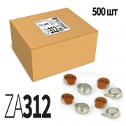 Батарейка Perfeo ZA312/500BOX Airozinc Premium для слуховых аппаратов, 500 шт, блистер